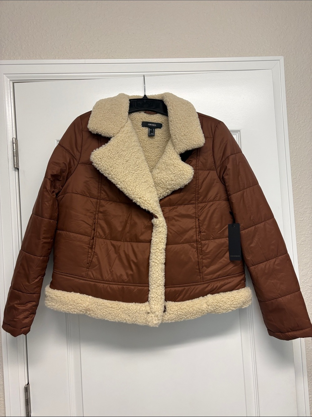 Forever 21 Lined Sherpa Coat